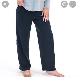 Black senita wide leg lounge pants